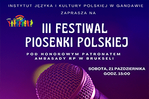 III Festiwal Piosenki Polskiej w Gandawie